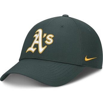 Petten gebogen groen verstelbare band Club Structured UV Poly Ripstop van Oakland Athletics MLB van Nike