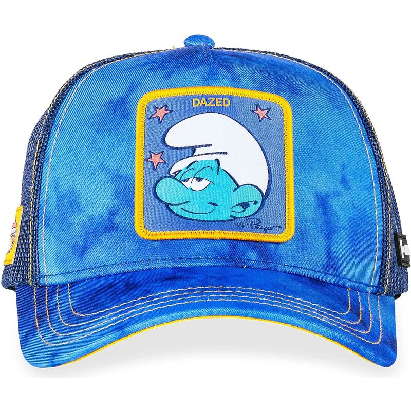 petten-gebogen-blauw-snapback-dazed-smu-cham-de-smurfen-van-capslab