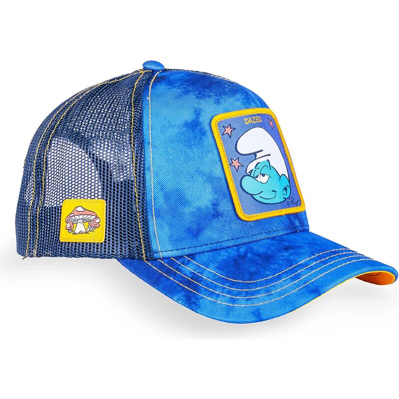 petten-gebogen-blauw-snapback-de-smurfen-van-capslab
