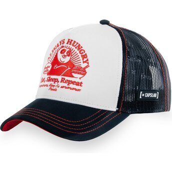 Gorra trucker blanca y negra Po Always Hungry KFP TAKB Kung Fu Panda de Capslab