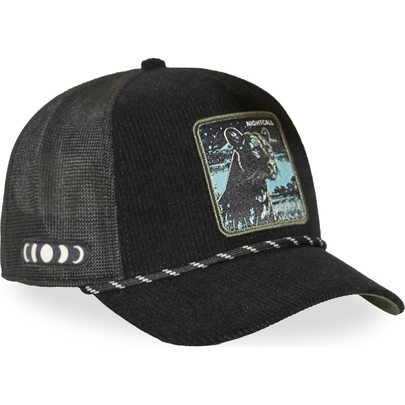 petten-gebogen-zwart-snapback-panter-beasts-van-capslab