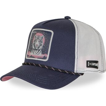 Petten gebogen marineblauw snapback tigre BEA3 MYSB Beasts Tijger Beasts van Capslab