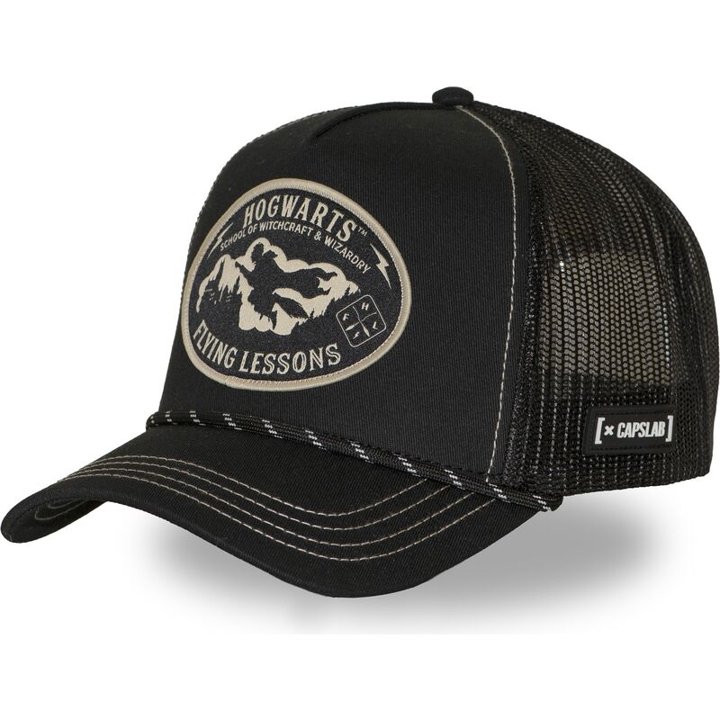 petten-gebogen-zwart-snapback-hp4-fly1b-harry-potter-van-capslab