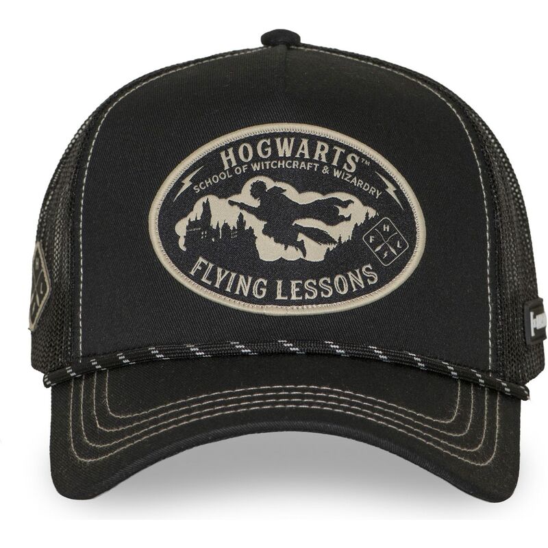 petten-gebogen-zwart-snapback-hp4-fly1b-harry-potter-van-capslab