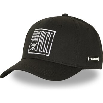 Petten gebogen zwart snapback One Piece van Capslab