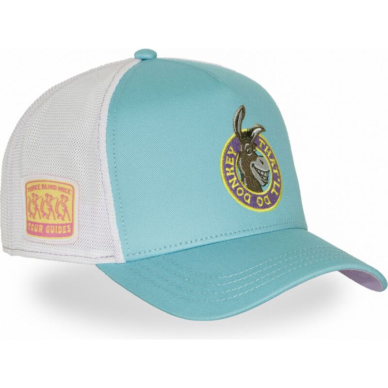 petten-gebogen-blauw-snapback-ezel-shrek-van-capslab