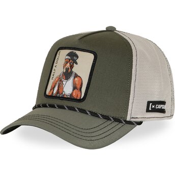 Petten gebogen groen snapback Half A Dollar HALFB Hip Hop Dogz van Capslab
