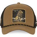 petten-gebogen-bruin-snapback-leeuw-beasts-van-capslab