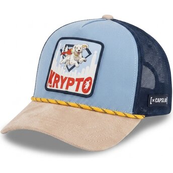 Petten gebogen multicolor snapback Krypto DC Comics van Capslab