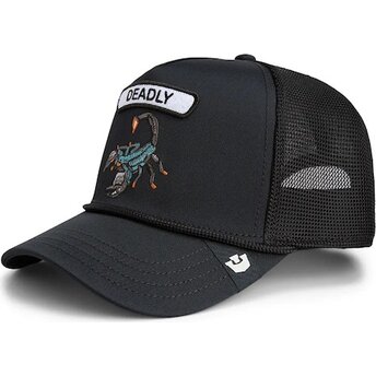 Petten gebogen zwart snapback GB2 Deadly Scorp The Rocker The Farm van Goorin Bros.