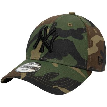 New Era Curved Brim Youth 9FORTY League Essential New York Yankees MLB Camouflage Adjustable Cap