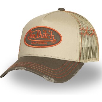 Gorra trucker beige USED 06 de Von Dutch