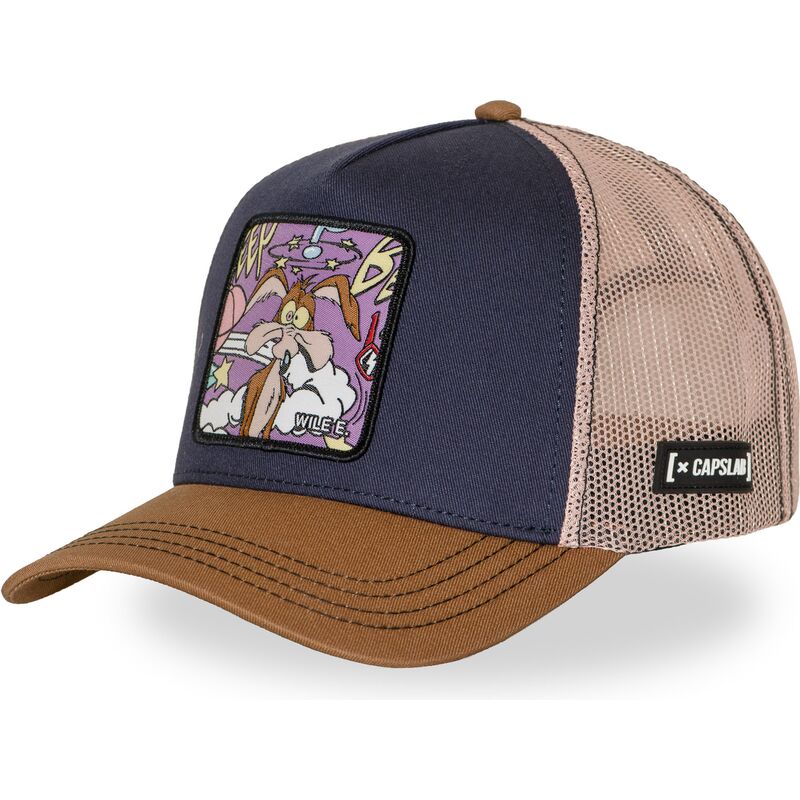 gorra-trucker-azul-marino-y-marron-coyote-loo13-wilb-looney-tunes-de-capslab gorra-trucker-azul-marino-y-marron-coyote-loo13-wilb-looney-tunes-de-capslab