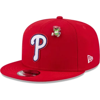 Petten plat rood snapback 9FIFTY All Star Game Fan Pack van Philadelphia Phillies MLB van New Era