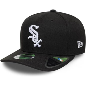 Petten gebogen zwart snapback 9SEVENTY Stretch Snap Player Replica van Chicago White Sox MLB van New Era