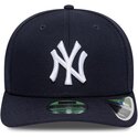 petten-gebogen-marineblauw-snapback-9seventy-stretch-snap-player-replica-van-new-york-yankees-mlb-van-new-era