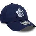 new-era-curved-brim-9forty-m-crown-team-toronto-maple-leafs-nhl-navy-blue-snapback-cap