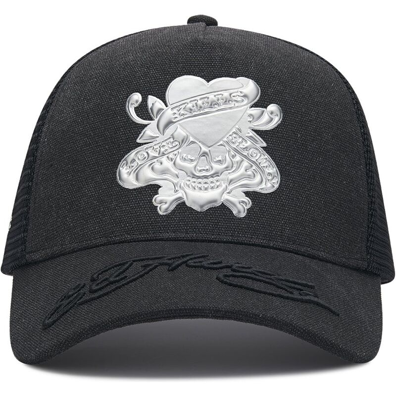 gorra-trucker-negra-love-kills-slowly-washed-de-ed-hardy gorra-trucker-negra-love-kills-slowly-washed-de-ed-hardy