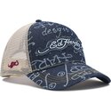ed-hardy-don-denim-navy-blue-and-beige-trucker-hat