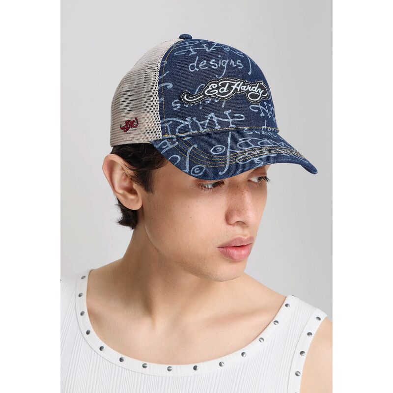 ed-hardy-don-denim-navy-blue-and-beige-trucker-hat