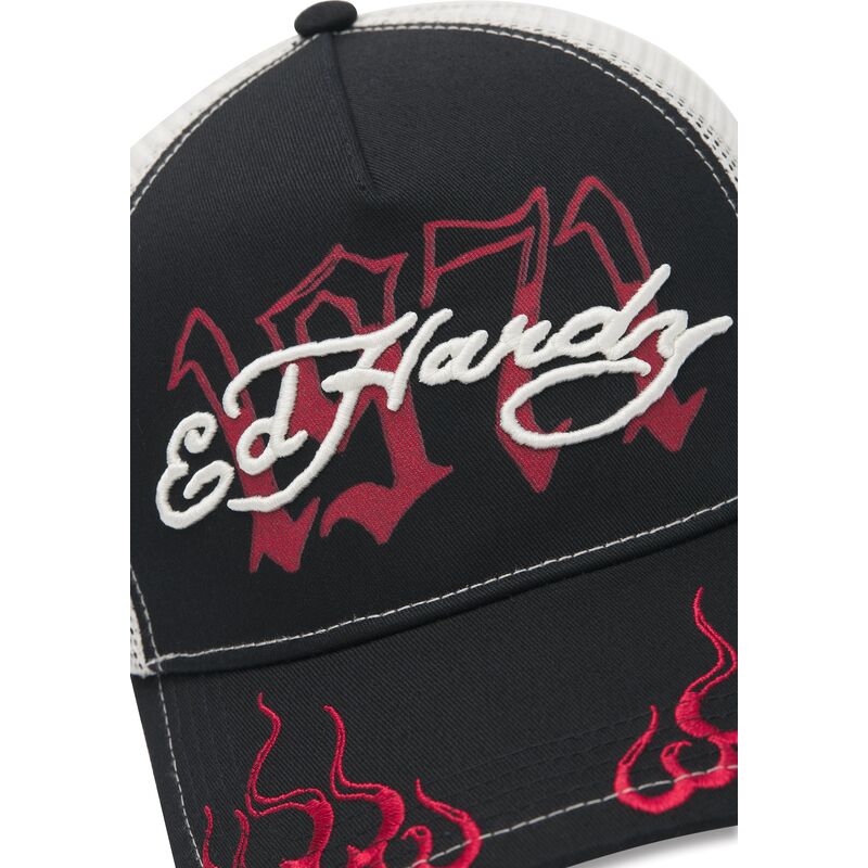 ed-hardy-1971-black-beige-and-red-trucker-hat ed-hardy-1971-black-beige-and-red-trucker-hat