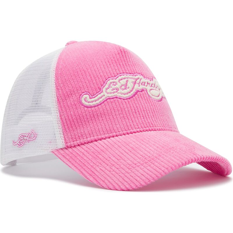 gorra-trucker-rosa-y-blanca-embroidery-applique-cord-de-ed-hardy gorra-trucker-rosa-y-blanca-embroidery-applique-cord-de-ed-hardy
