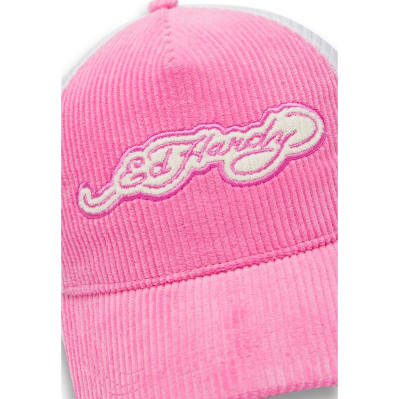 ed-hardy-embroidery-applique-cord-pink-and-white-trucker-hat ed-hardy-embroidery-applique-cord-pink-and-white-trucker-hat