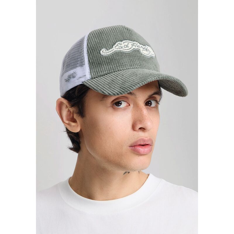 ed-hardy-embroidery-applique-cord-green-and-white-trucker-hat ed-hardy-embroidery-applique-cord-green-and-white-trucker-hat