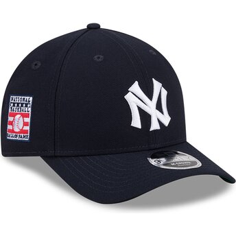 New Era Curved Brim 9FORTY M-Crown Hall Of Fame New York Yankees MLB Navy Blue Snapback Cap