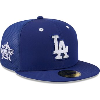 Gorra trucker plana azul ajustada 59FIFTY All Star Game Workout de Los Angeles Dodgers MLB de New Era