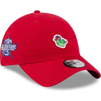 Gorra curva roja ajustable Casual Classic All Star Game Fan Pack de Philadelphia Phillies MLB de New Era