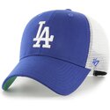 47-brand-youth-mvp-branson-los-angeles-dodgers-mlb-blue-and-white-trucker-hat