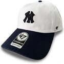 gorra-curva-beige-y-azul-marino-ajustable-clean-up-contemporary-two-tone-de-new-york-yankees-mlb-de-47-brand
