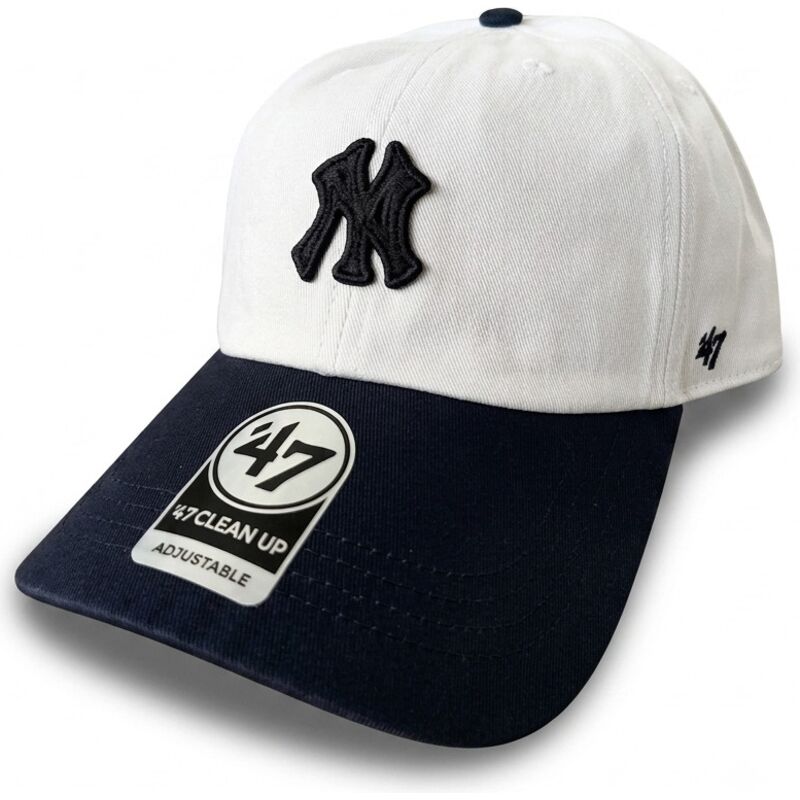 gorra-curva-beige-y-azul-marino-ajustable-clean-up-contemporary-two-tone-de-new-york-yankees-mlb-de-47-brand