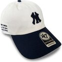 gorra-curva-beige-y-azul-marino-ajustable-clean-up-contemporary-two-tone-de-new-york-yankees-mlb-de-47-brand