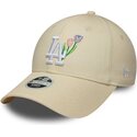 gorra-curva-beige-ajustable-para-mujer-9forty-flower-icon-de-los-angeles-dodgers-mlb-de-new-era