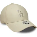 gorra-curva-beige-snapback-para-mujer-con-logo-beige-9forty-m-crown-pu-diamante-de-los-angeles-dodgers-mlb-de-new-era