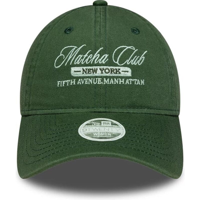 new-era-curved-brim-women-9twenty-matcha-club-green-adjustable-cap