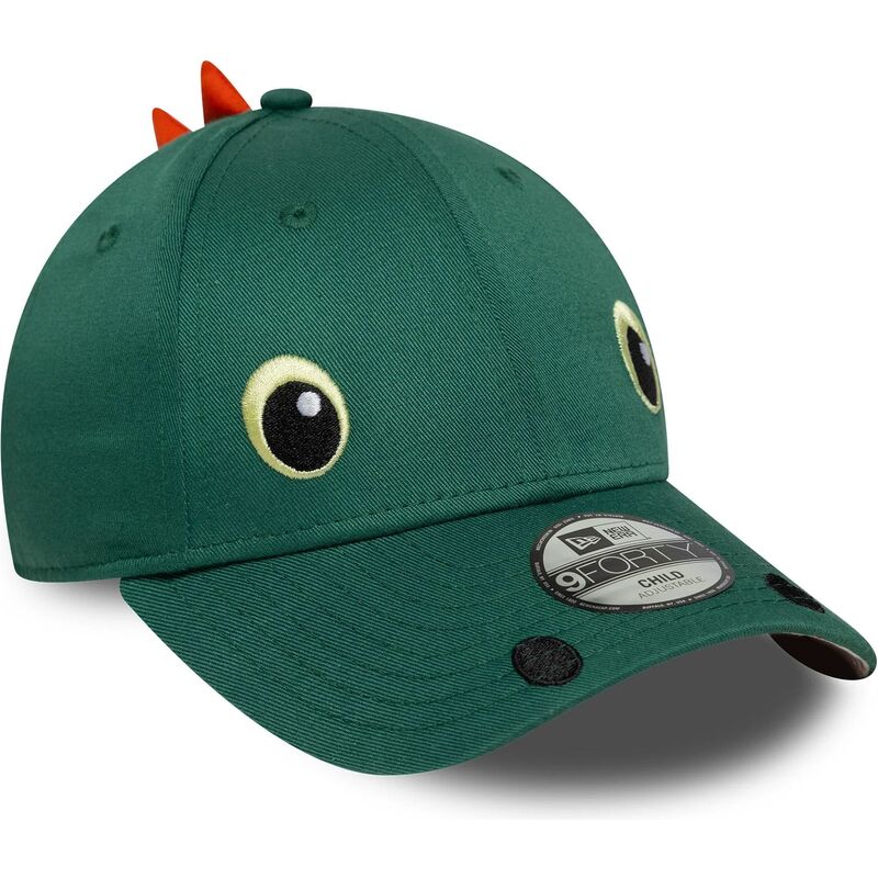 gorra-curva-verde-snapback-para-nino-9forty-dino-face-de-new-era