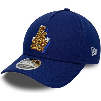 New Era Curved Brim 9FORTY M-Crown A Frame Emblem Los Angeles Dodgers MLB Blue Snapback Cap