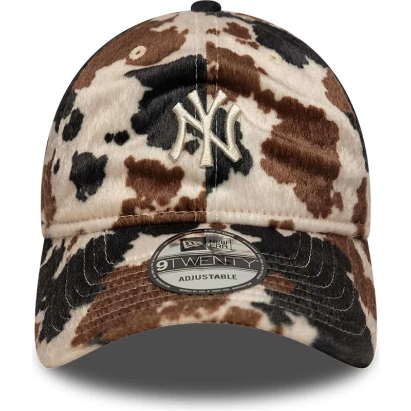 gorra-curva-marron-ajustable-9twenty-animal-print-de-new-york-yankees-mlb-de-new-era