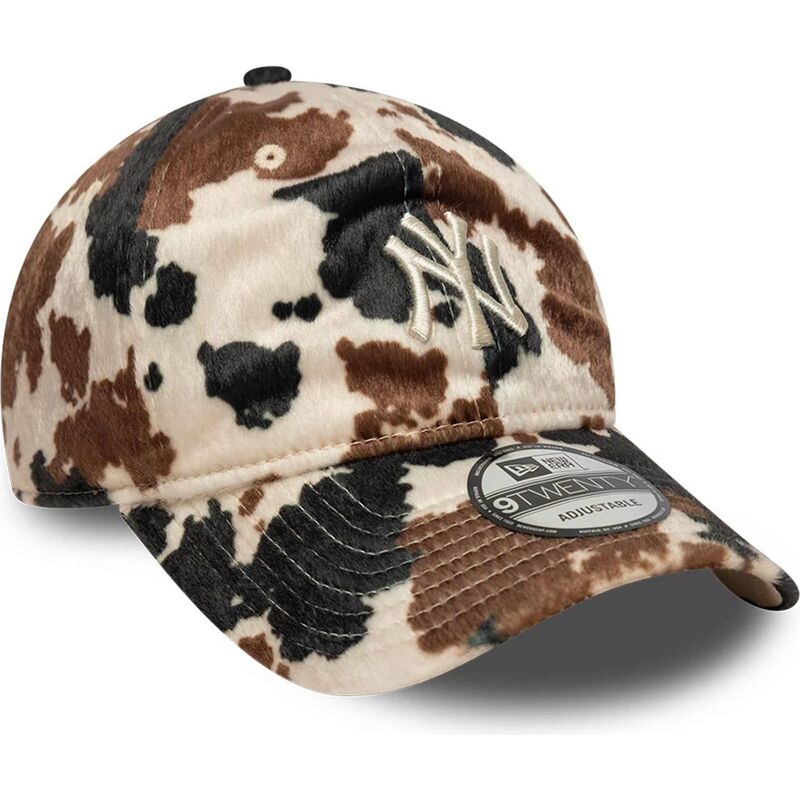 new-era-curved-brim-9twenty-animal-print-new-york-yankees-mlb-brown-adjustable-cap new-era-curved-brim-9twenty-animal-print-new-york-yankees-mlb-brown-adjustable-cap