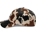 new-era-curved-brim-9twenty-animal-print-new-york-yankees-mlb-brown-adjustable-cap