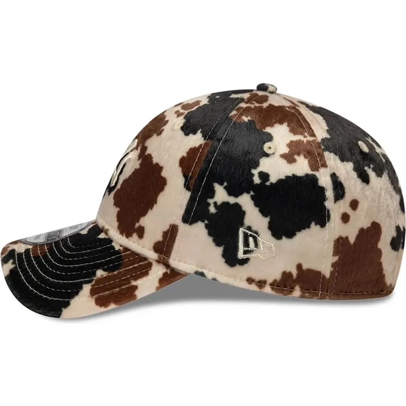 new-era-curved-brim-9twenty-animal-print-new-york-yankees-mlb-brown-adjustable-cap new-era-curved-brim-9twenty-animal-print-new-york-yankees-mlb-brown-adjustable-cap