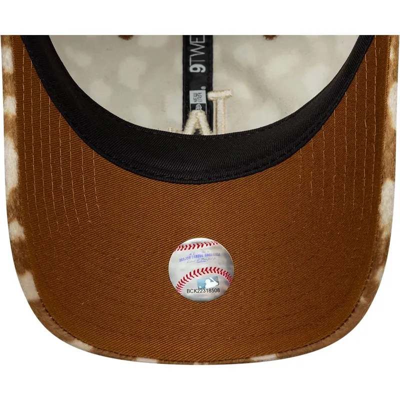 new-era-curved-brim-9twenty-animal-print-los-angeles-dodgers-mlb-brown-adjustable-cap