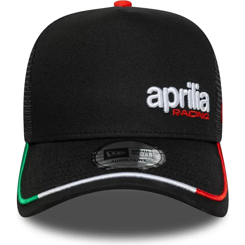 gorra-trucker-negra-e-frame-flawless-aprilia-piaggio-de-new-era