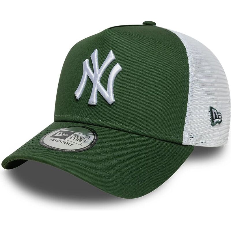 new-era-a-frame-league-essential-new-york-yankees-mlb-green-and-white-trucker-hat