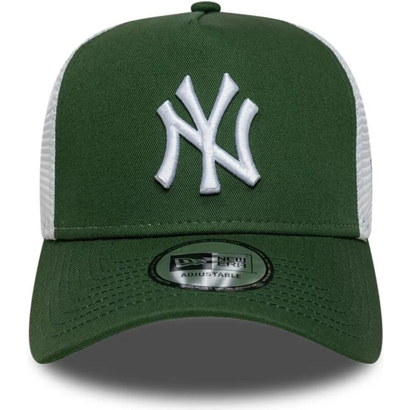gorra-trucker-verde-y-blanca-a-frame-league-essential-de-new-york-yankees-mlb-de-new-era