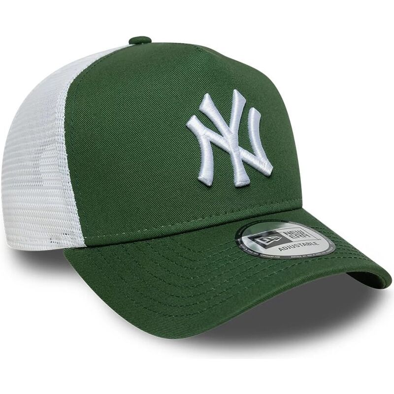 new-era-a-frame-league-essential-new-york-yankees-mlb-green-and-white-trucker-hat
