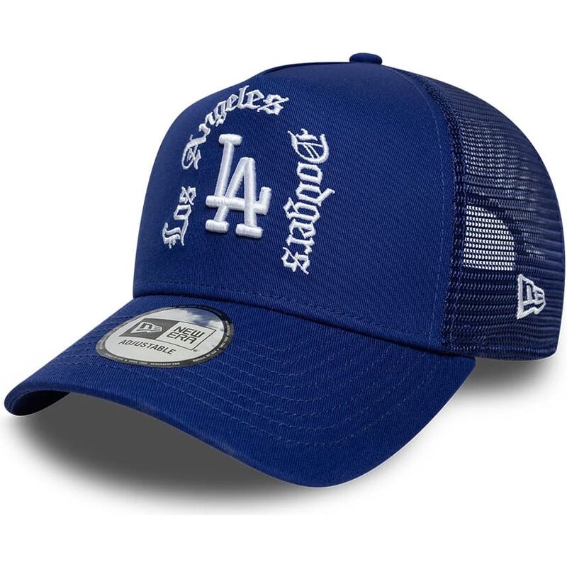 new-era-a-frame-wordmark-los-angeles-dodgers-mlb-blue-trucker-hat